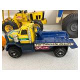 Collection of Vintage Tonka and Buddy L Toy Trucks and Construction Vehicles