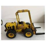 Collection of Vintage Tonka and Buddy L Toy Trucks and Construction Vehicles