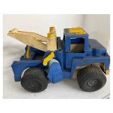 Collection of Vintage Tonka and Buddy L Toy Trucks and Construction Vehicles