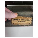 Vintage Model Ship Spanish Caravelle XV Century 23in