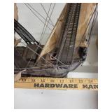 Vintage Model Ship Spanish Caravelle XV Century 23in