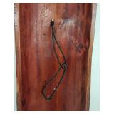 Carved Wood Wall Mask with Tribal Motif, 40 Inches