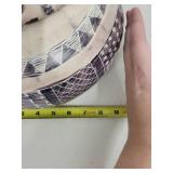 Handcrafted Pottery Lidded Jar with Geometric and Textured Patterns