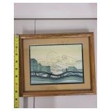 Set of 3 Framed Southwestern and Geisha Artwork Prints