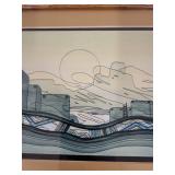 Set of 3 Framed Southwestern and Geisha Artwork Prints