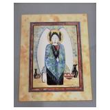 Set of 3 Framed Southwestern and Geisha Artwork Prints