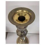 Vintage Ornate Brass Candlestick Holder, 25 Inches Tall