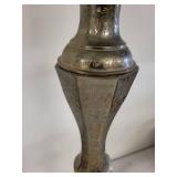 Vintage Ornate Brass Candlestick Holder, 25 Inches Tall
