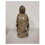 Stone Abstract Family Sculpture with Signed Base