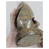 Stone Abstract Family Sculpture with Signed Base