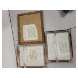 Set of 3 Framed Michael Atkinson Western Prints