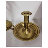 Collection of 3 Vintage Brass Chamber Candlesticks