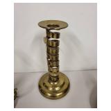 Collection of 3 Vintage Brass Chamber Candlesticks