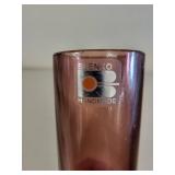 Blenko Handmade Purple Art Glass Bud Vase 8 Inch