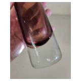 Blenko Handmade Purple Art Glass Bud Vase 8 Inch