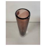 Blenko Handmade Purple Art Glass Bud Vase 8 Inch