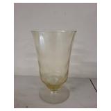 Set of 10 Vintage Amber Iridescent Water Goblets