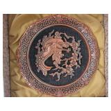 Pair of Cinnabar Decorative Plates - Five Perceptions of Weo Cho with Certificates and Boxes