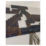 T.A. CAD Designs Metal Abstract Wall Sculpture 33x29 Inches