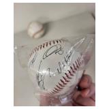 Lot of 2 Autographed Baseballs Official League and Genuine Chevrolet