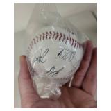 Lot of 2 Autographed Baseballs Official League and Genuine Chevrolet