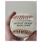 Lot of 2 Autographed Baseballs Official League and Genuine Chevrolet