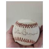 Lot of 2 Autographed Baseballs Official League and Genuine Chevrolet