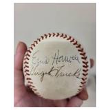 Lot of 2 Autographed Baseballs Official League and Genuine Chevrolet