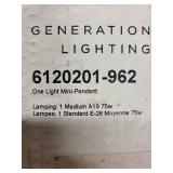 Generation Lighting One Light Mini-Pendant 4 Pack