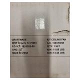 Craftmade Wyman 42 Inch Ceiling Fan with Light Kit WC42BNK5C3F