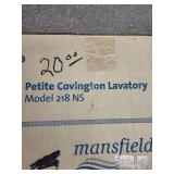 Mansfield Petite Covington Lavatory Sink Model 218 NS Biscuit Color