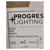 Progress Lighting 3-Light Black Vanity Light Fixture in Box