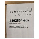 Generation Lighting Four Light Wall Bath Fixture Model 4402804-962