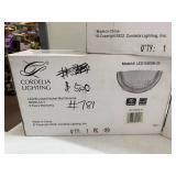 Lot of 3 Cordelia Lighting LED Brushed Nickel Wall Sconces Model LED15009B-35