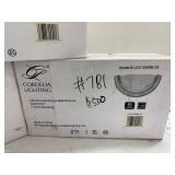 Lot of 3 Cordelia Lighting LED Brushed Nickel Wall Sconces Model LED15009B-35