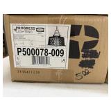 Set of 2 Progress Lighting P500078-009 Brushed Nickel Pendant Fixtures in Box