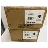 Set of 2 Maxim Lighting 10103BK Medium 60W Light Fixtures in Boxes