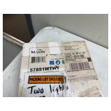 Boxed Set of 2 Maxim Lighting White Ceiling Lights Model 57851WTWT