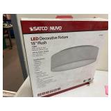 Satco Nuvo 15 Inch LED Flush Decorative Ceiling Light Fixture