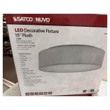 Satco Nuvo 15 Inch LED Flush Decorative Ceiling Light Fixture