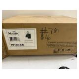Lot of 2 Maxim Lighting 10103BK 1-Light Medium 60W Fixtures in Boxes