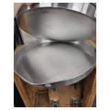 Set of 3 Aluminum Water Heater Pans Assorted Sizes