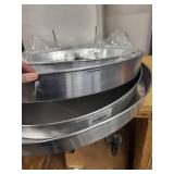 Set of 3 Aluminum Water Heater Pans Assorted Sizes