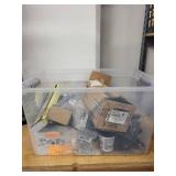 Large Lot of Plumbing Parts and Supplies with Vacuum Breakers, Putty, and Fittings
