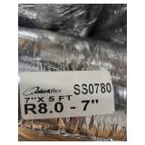 Box of Quietflex R8.0 7-Inch x 5-Foot Flexible Ducts