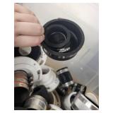 Large Bin of Assorted PVC and Rubber Plumbing Fittings