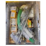 Large Bin of Plumbing Fittings, ProFlo Parts, Delavan Nozzles, and Tools