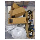 Large Bin of Assorted Plumbing and Hardware Fittings and Supplies