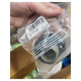 Large Bin of Assorted Plumbing and Hardware Fittings and Supplies