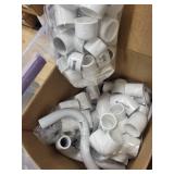 Bulk Lot of Assorted PVC Pipe Fittings and Elbows
